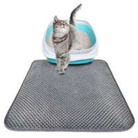 HKM-849299 Honeycomb Cat Litter Mat - Waterproof & Urine-Proof Design for Easy Cleaning