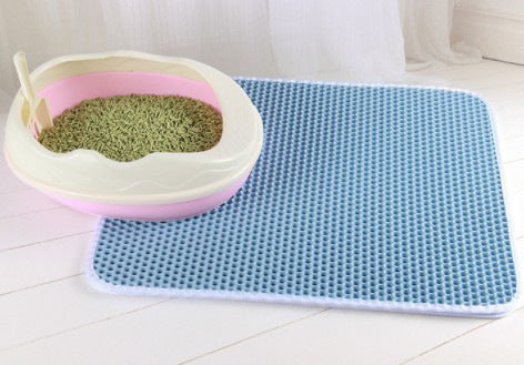 HKM-849299 Honeycomb Cat Litter Mat - Waterproof & Urine-Proof Design for Easy Cleaning