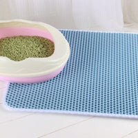 HKM-849299 Honeycomb Cat Litter Mat - Waterproof & Urine-Proof Design for Easy Cleaning