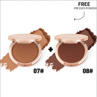 HKM-007763 Matte Setting Pressed Powder for Flawless Finish - 8g