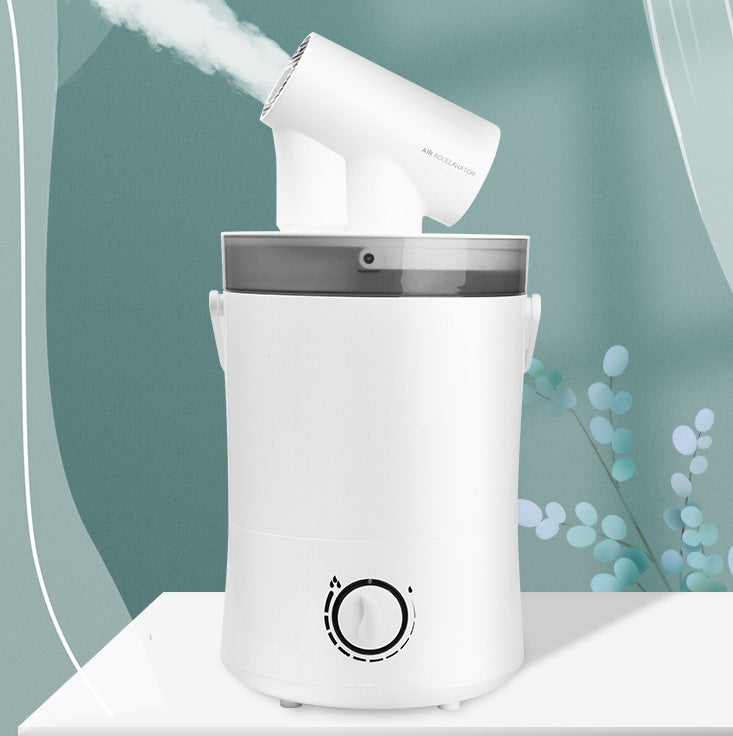 HKM-900435 Portable Automatic Head-Shaking Aromatherapy Air Humidifier - 4.1-6.0L Capacity, 200-350ml/h, Mechanical Operation, 2-8 Hours Timer
