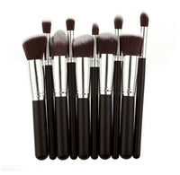 HKM-873555 Portable 10-Piece Makeup Brush Set for Beauty Enthusiasts