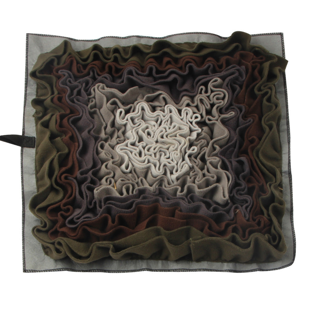 HKM-814227 Gray and Purple Pet Sniffing Mat - Cloth, 45x45cm Interactive Enrichment Toy