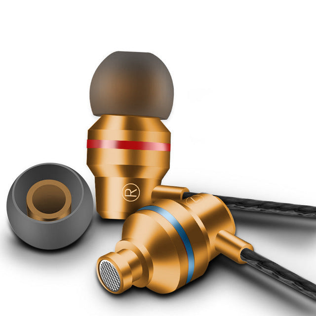 KTX-769747 Wired In-Ear Headphones with Microphone and 3.5mm Connector, Silicone Earplugs, 1.2m Cable