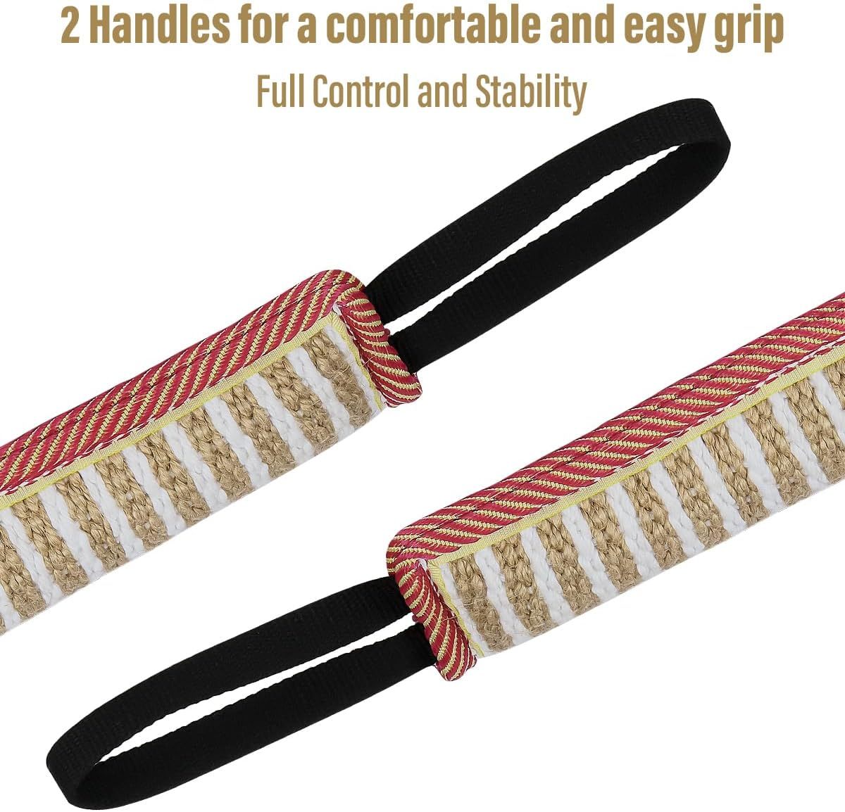 HKM-252243 Jute Dog Tug Toy for Interactive Play and Training - Ideal for Small and Medium Dogs