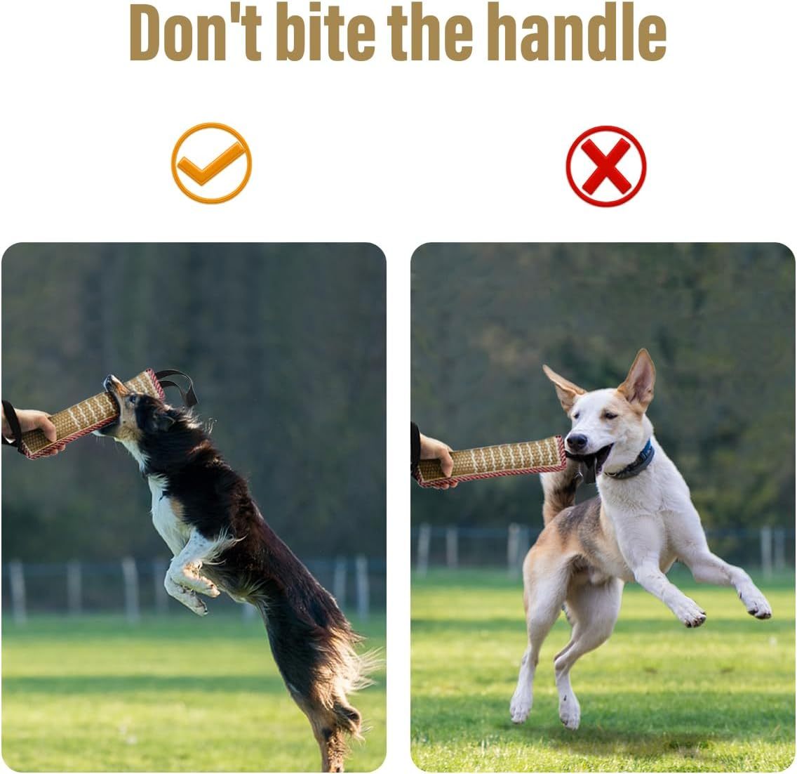 HKM-252243 Jute Dog Tug Toy for Interactive Play and Training - Ideal for Small and Medium Dogs