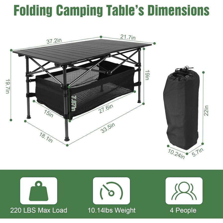 HKM-500563 Foldable Lightweight Camping Table for Outdoor Adventures