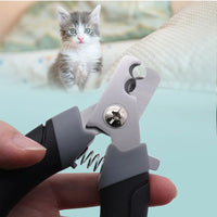 HKM-464211 Stainless Steel Half Moon Blade Nail Clipper for Cats and Dogs - Durable Pet Nail Cutter with Comfortable Handle