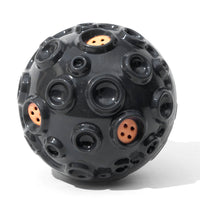 HKM-349395 Durable Squeaky Dog Toy Ball for Aggressive Chewers - Interactive Rubber Chew Toy with Teeth Cleaning Design for Small to Large Dogs