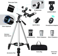 HKM-040659 Multi-Coated Refracting Telescope with Wireless Remote for Children and Beginners
