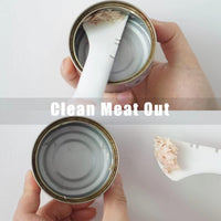 HKM-331987 Pink Cat Food Can Lid and Spoon Set for Convenient Wet Food Storage