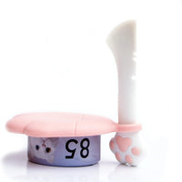 HKM-331987 Pink Cat Food Can Lid and Spoon Set for Convenient Wet Food Storage