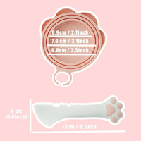 HKM-331987 Pink Cat Food Can Lid and Spoon Set for Convenient Wet Food Storage