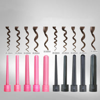 HKM-404179 5-in-1 Tourmaline Ceramic Curling Iron with Interchangeable Tubes