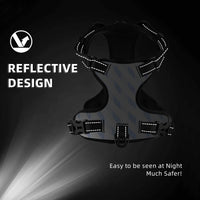 HKM-679891 Durable Oxford Cloth Pet Leash Vest for Active Dogs - Adjustable, Reflective, Breathable Design