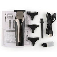 HKM-110355 Compact USB Rechargeable Electric Hair Clipper with Dual Speed Function and LED Indicator