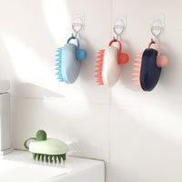 HKM-134227 Soft Gel Bath and Shampoo Brush for Hair and Pet Care - TPR/ABS Material - Multiple Colors Available