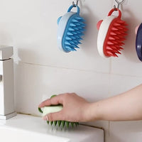 HKM-134227 Soft Gel Bath and Shampoo Brush for Hair and Pet Care - TPR/ABS Material - Multiple Colors Available
