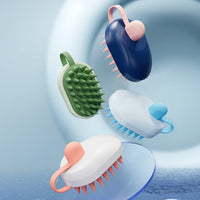 HKM-134227 Soft Gel Bath and Shampoo Brush for Hair and Pet Care - TPR/ABS Material - Multiple Colors Available