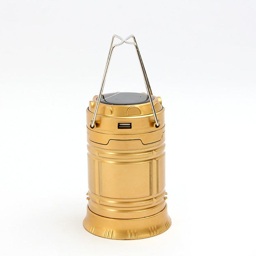 HKM-251923 Solar-Powered 6LED Camping Lantern - Multi-Function Portable Light for Outdoor Use