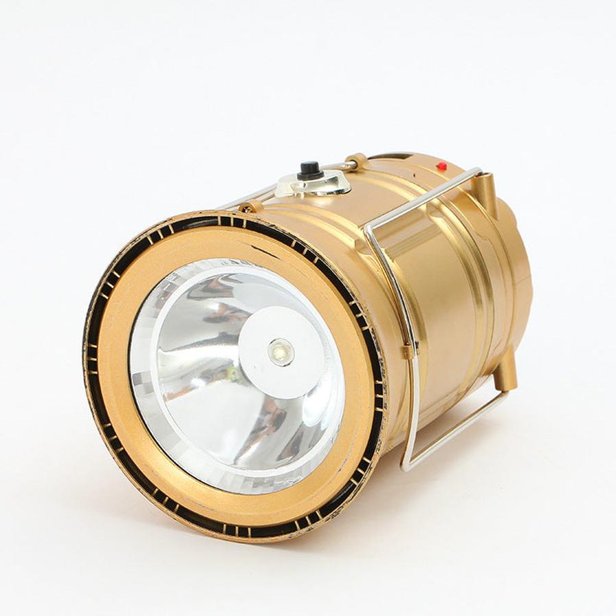 HKM-251923 Solar-Powered 6LED Camping Lantern - Multi-Function Portable Light for Outdoor Use