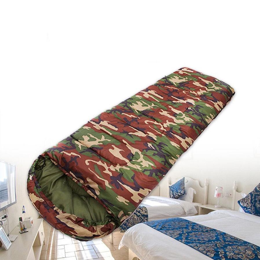 HKM-381843 Camouflage Emergency Sleeping Bag for Camping and Outdoor Use