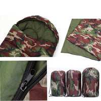 HKM-381843 Camouflage Emergency Sleeping Bag for Camping and Outdoor Use