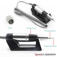 HKM-484051 Nail 202 Sander with Foot Switch and Six Grinding Heads - Versatile Electric Nail Polisher in Multiple Colors