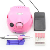 HKM-484051 Nail 202 Sander with Foot Switch and Six Grinding Heads - Versatile Electric Nail Polisher in Multiple Colors