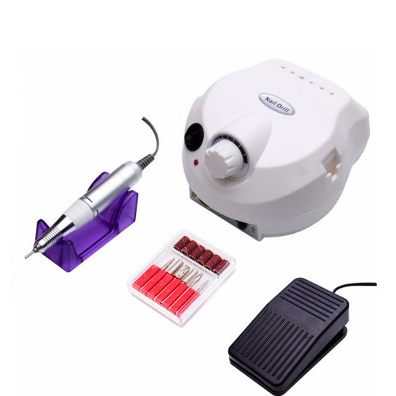 HKM-484051 Nail 202 Sander with Foot Switch and Six Grinding Heads - Versatile Electric Nail Polisher in Multiple Colors