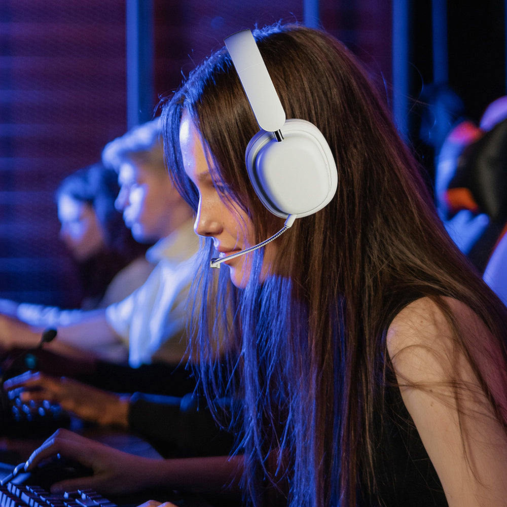 KTX-506451 Lightweight Foldable Wireless Headphones with Noise Reduction Mic - Bluetooth 5.3, 15-Hour Battery Life, Dynamic Sound