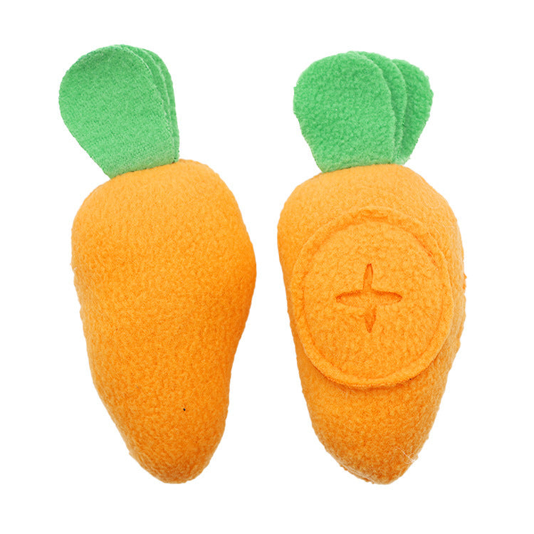HKM-558355 Interactive Pet Carrot Toy for Dogs, Cats, and Rabbits - Smell & Sound Food Finding Game