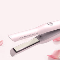 HKM-992467 Mini USB Hair Straightener with Tourmaline Ceramic and Three-Stage Temperature Control