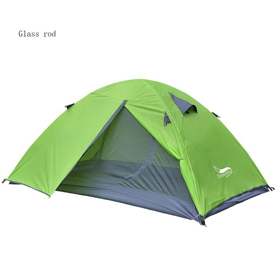 KTX-692563 Lightweight Double Layer Waterproof Camping Tent for 2 People - Portable Travel Design