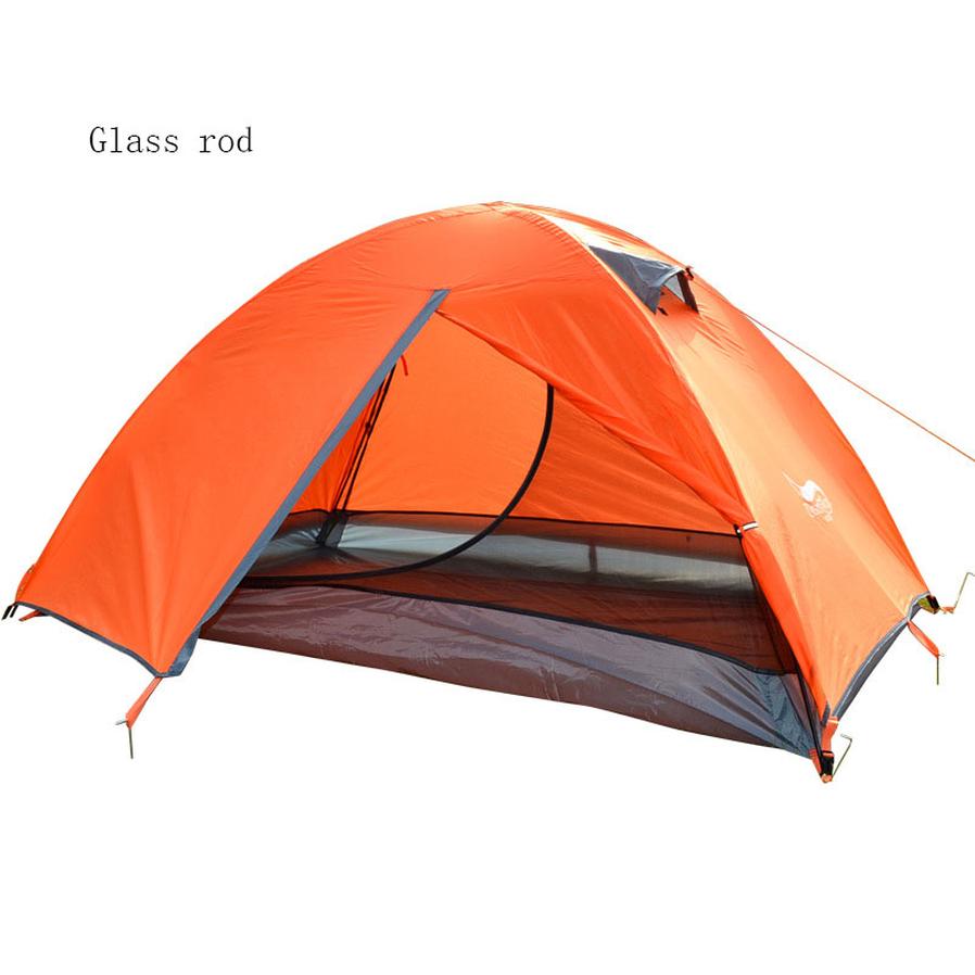 KTX-692563 Lightweight Double Layer Waterproof Camping Tent for 2 People - Portable Travel Design