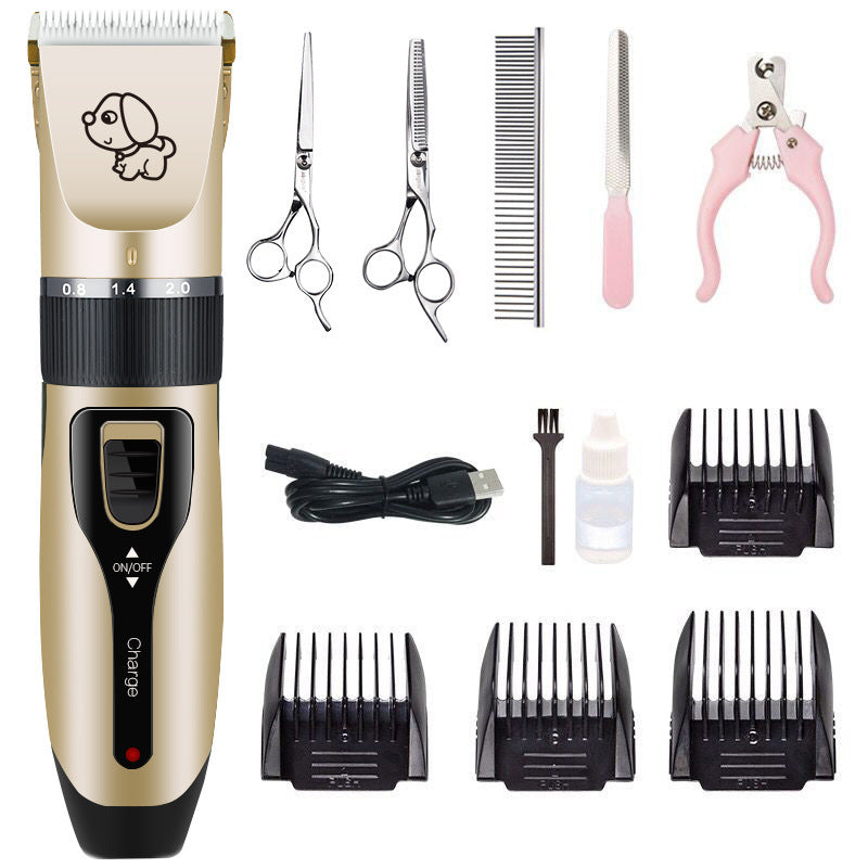HKM-179347 Electric Pet Hair Clipper with Detachable Blade and Adjustable Speed