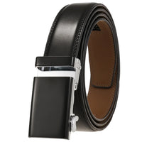 HKM-380371 Men's Automatic 3.0cm Cowhide Leather Belt with Customised Design