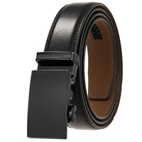 HKM-380371 Men's Automatic 3.0cm Cowhide Leather Belt with Customised Design