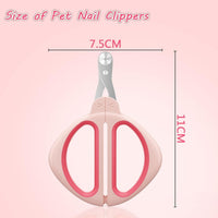HKM-374803 Cat Nail Clipper with Positioning Hole - Sharp Blades, Non-Slip Handle for Safe and Easy Pet Grooming