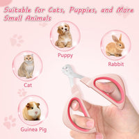 HKM-374803 Cat Nail Clipper with Positioning Hole - Sharp Blades, Non-Slip Handle for Safe and Easy Pet Grooming