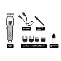 HKM-989651 Professional Gradient Hair Clipper with Stainless Steel Blades and Rechargeable Power Supply