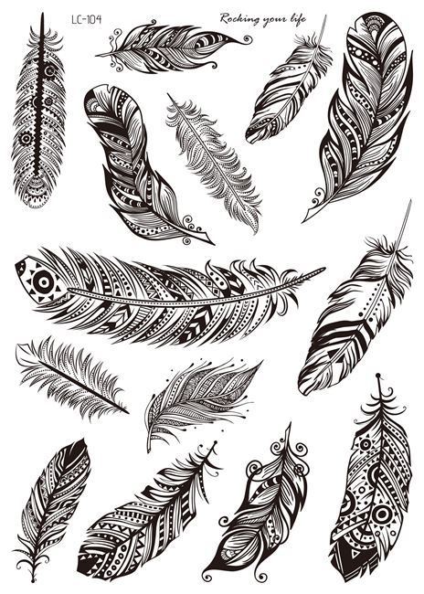 HKM-842195 Water Transfer Geometry Henna Tattoo Sticker - Assorted Patterns LC-101 to LC-109, 210 x 150mm