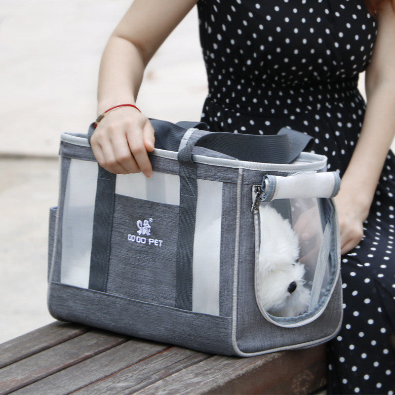 HKM-170067 Spacious Breathable Pet Carrier Backpack for Dogs and Cats - Perfect for Travel and Outdoor Use