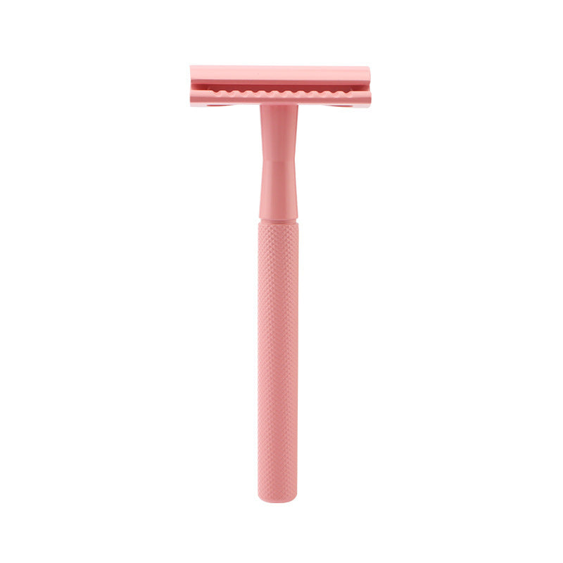 HKM-660819 Manual Double-Sided Razor with 5 Blades in Various Colors: White, Blue, Green, Purple