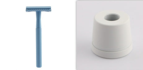 HKM-660819 Manual Double-Sided Razor with 5 Blades in Various Colors: White, Blue, Green, Purple