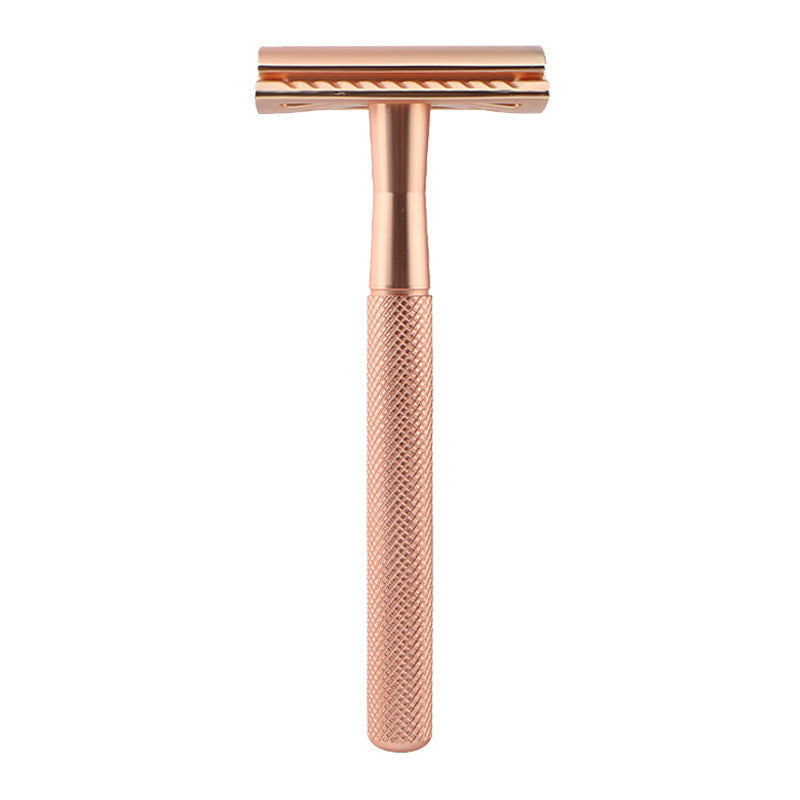 HKM-660819 Manual Double-Sided Razor with 5 Blades in Various Colors: White, Blue, Green, Purple