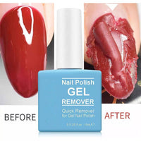 HKM-873811 Dual-Action UV Gel Nail Polish Remover - Blue, 15ml for Easy and Efficient Use
