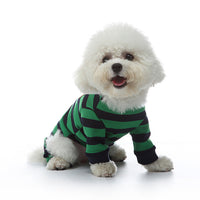 HKM-912915 Fashionable Cotton Dog Clothes in Red and Blue or Blue and Green, Available in Sizes S, M, L, XL