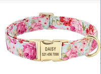 HKM-245011 Customizable Engraved Anti-Lost Dog Collar with Adjustable Alloy Lock for Medium to Large Breeds