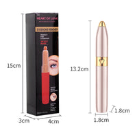 HKM-625747 USB Rechargeable Electric Eyebrow Trimmer for Facial Hair Removal in Champagne Gold, Red, and White